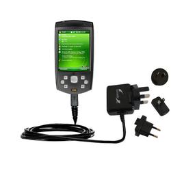 Gomadic International Wall / AC Charger for the HTC P6500 - Brand w/ TipExchange Technology