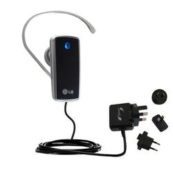 Gomadic International Wall / AC Charger for the LG HBM-770 - Brand w/ TipExchange Technology