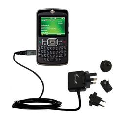 Gomadic International Wall / AC Charger for the Motorola MOTO Q 9c - Brand w/ TipExchange Technology