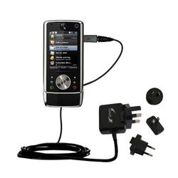 Gomadic International Wall / AC Charger for the Motorola MOTO Z10 - Brand w/ TipExchange Technology