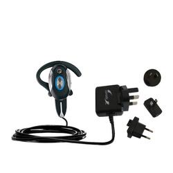 Gomadic International Wall / AC Charger for the Motorola h710 - Brand w/ TipExchange Technology