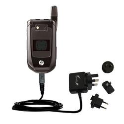 Gomadic International Wall / AC Charger for the Motorola i876 - Brand w/ TipExchange Technology