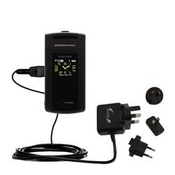 Gomadic International Wall / AC Charger for the Samsung Flipshot - Brand w/ TipExchange Technology