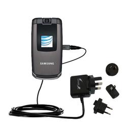Gomadic International Wall / AC Charger for the Samsung SLM SGH-A747 - Brand w/ TipExchange Technolo