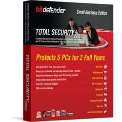 BitDefender Internet Sec09 SB pk 2Yrs/5PC