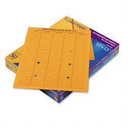 Westvaco Interoffice Envelopes, Recyc. Kraft, Re Use A Seal®, 10x13, 50/Bx