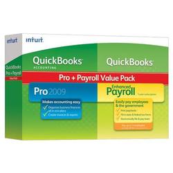 Intuit QuickBooks 2009 Pro with Enhanced Payroll (up to 3 employees) - Complete Product - Standard - 1 User - Retail - PC