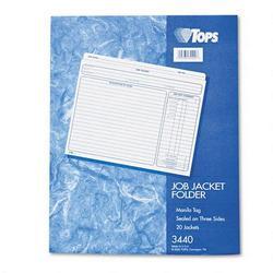 Tops Business Forms Jacket Style Job Folder, Letter Size, Manila, 20 per Pack