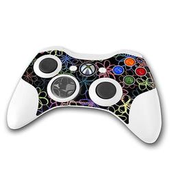 WraptorSkinz Kearas Flowers on Black Skin by TM fits XBOX 360 Wireless Controller (CONTROLLER NOT IN