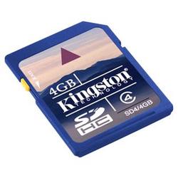 KINGSTON TECHNOLOGY BUY.COM FLASH Kingston 4GB Secure Digital High Capacity (SDHC) Card - (Class 4) - 4 GB
