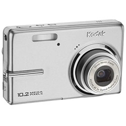 KODAK DIGITAL SCIENCE Kodak EasyShare M1073 IS 10 Megapixel Digital Camera w/ 3x Optical Zoom, Image Stabilization and Blur Reduction, HD Picture Capture, & Face Detection - Silver