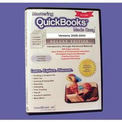 TeachUcomp, Inc. LEARN QUICKBOOKS 2008/2007/2006/2005/2004 VIDEO TRAINING TUTORIAL E BOOK MANUAL GUIDE W/ PROFESSOR J