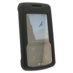 Eforcity LG VX8800 Clip-on Rubber Case w/Belt Clip by Eforcity, Black