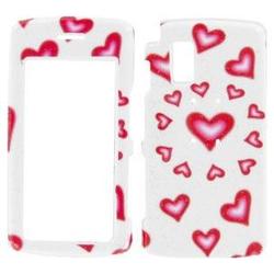 Wireless Emporium, Inc. LG Vu/CU920/CU915 Glitter Hearts Snap-On Protector Case Faceplate