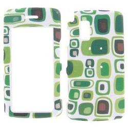 Wireless Emporium, Inc. LG Vu/CU920/CU915 Green Boxes Snap-On Protector Case Faceplate