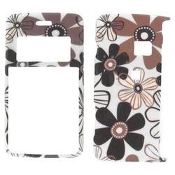 Wireless Emporium, Inc. LG enV2 VX9100 Black & White Daisies Snap-On Protector Case Faceplate