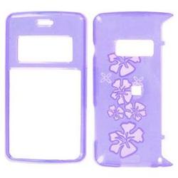 Wireless Emporium, Inc. LG enV2 VX9100 Trans. Purple Hawaii Snap-On Protector Case Faceplate