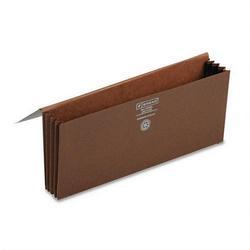 Smead Manufacturing Co. Leather Like Expanding Wallet, Elastic Cord, 12 x 5, 3 1/2 Exp., Redrope