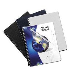 Fellowes Leather Texture Executive Binding Covers, Navy, 11 1/4 x 8 3/4 , 50/Pack