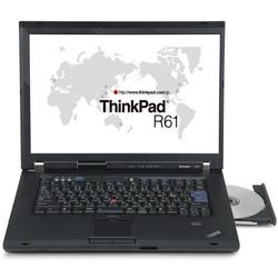 LENOVO, INC. Lenovo ThinkPad R61 Notebook - Intel Core 2 Duo T8100 2.1GHz - 15.4 WXGA - 1GB DDR2 SDRAM - 160GB HDD - DVD-Writer (DVD-RAM/-R/-RW) - Gigabit Ethernet, Wi-Fi - (893401U)