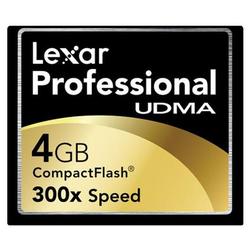 LEXAR MEDIA INC Lexar Media 4GB Professional UDMA CompactFlash Card - 300x - 4 GB