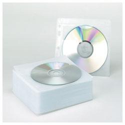 INNOVERA Looseleaf CD/DVD Sleeves, Polypropylene, 100 Sleeves per Pack