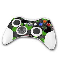 WraptorSkinz Lots Of Dots Green on Black Skin by TM fits XBOX 360 Wireless Controller (CONTROLLER NO