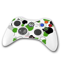 WraptorSkinz Lots Of Dots Green on White Skin by TM fits XBOX 360 Wireless Controller (CONTROLLER NO