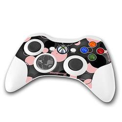 WraptorSkinz Lots Of Dots Pink on Black Skin by TM fits XBOX 360 Wireless Controller (CONTROLLER NOT