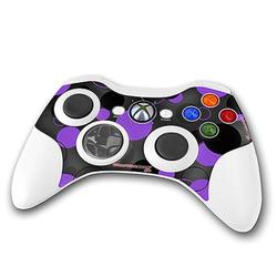 WraptorSkinz Lots Of Dots Purple on Black Skin by TM fits XBOX 360 Wireless Controller (CONTROLLER N
