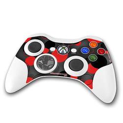 WraptorSkinz Lots Of Dots Red on Black Skin by TM fits XBOX 360 Wireless Controller (CONTROLLER NOT
