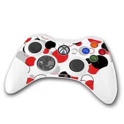 WraptorSkinz Lots Of Dots Red on White Skin by TM fits XBOX 360 Wireless Controller (CONTROLLER NOT