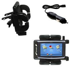Gomadic Magellan Maestro 5340 Auto Vent Holder with Car Charger - Uses TipExchange