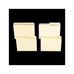 Esselte Pendaflex Corp. Manila File Folders, Recycled, Top Tab, 1/2 Cut, Assorted, Letter, 100/Box