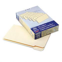 Esselte Pendaflex Corp. Manila File Folders, Recycled, Top Tab, 1/5 Cut, Assorted, Legal, 100/Box