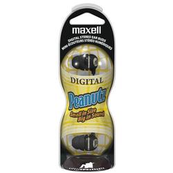 MAXELL - ACCESSORIES Maxell Peanutz Stereo Earphone - Connectivit : Wired - Stereo - Ear-bud - Black