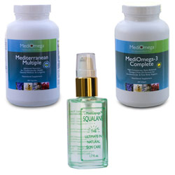 TRUSTIN MediOmega Bundle - Includes: Mediterranean Multiple, MediOmega Squalane and MediOmega-3 Complete