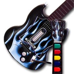 WraptorSkinz Metal Flames Blue TM Skin fits All PS2 SG Guitars Controllers (GUITAR NOT INCLUDED)s