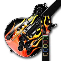WraptorSkinz Metal Flames Skin by TM fits Nintendo Wii Guitar Hero III (3) Les Paul Controller (GUIT