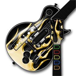 WraptorSkinz Metal Flames Yellow Skin by TM fits Nintendo Wii Guitar Hero III (3) Les Paul Controlle