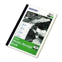 Rediform Office Products Money Receipt Books Black Print Carbonless, Duplicate, 400 Sets/Bk