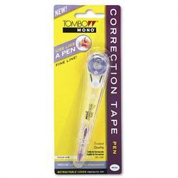 American Tombow Inc. Mono® Pen Style Dispenser, Correction Tape, 1/8 x 236 , Cover 1 line, White