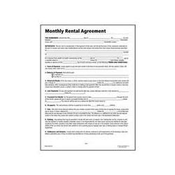 Socrates Media Monthly Rental Agreement Real Estate Forms, 11 x 8 1/2, 4 Forms per Pack