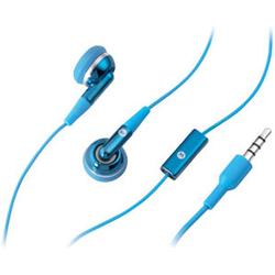 Motorola EH25 Stereo Earset - Wired Connectivity - Stereo - Ear-bud - Blue