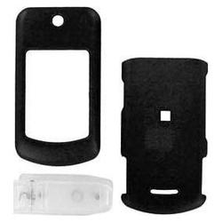 Wireless Emporium, Inc. Motorola W755 Black Snap-On Rubberized Protector Case w/Clip