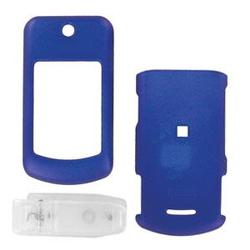 Wireless Emporium, Inc. Motorola W755 Snap-On Rubberized Protector Case w/Clip (Blue)