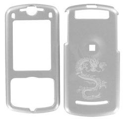 Wireless Emporium, Inc. Motorola Z9 Silver Laser Dragon Snap-On Protector Case Faceplate