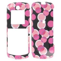 Wireless Emporium, Inc. Motorola i335 Pink Circles Snap-On Protective Case Faceplate