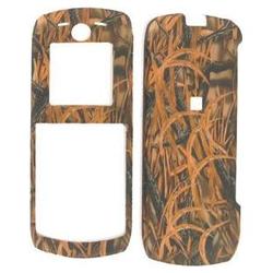 Wireless Emporium, Inc. Motorola i335 Rubberized Brown Grass Snap-On Protective Case Faceplate