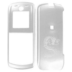 Wireless Emporium, Inc. Motorola i335 Silver Laser Dragon Snap-On Protective Case Faceplate